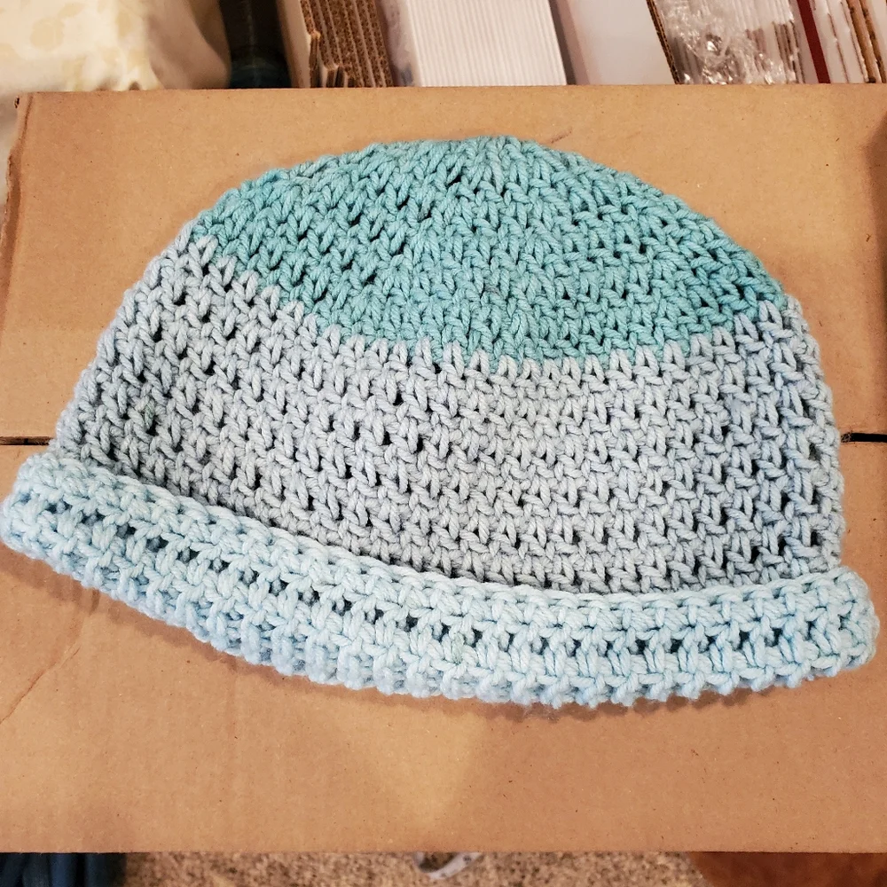Multicolored Crocheted Hat, OS
